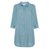 women's isla blue stripe coverup