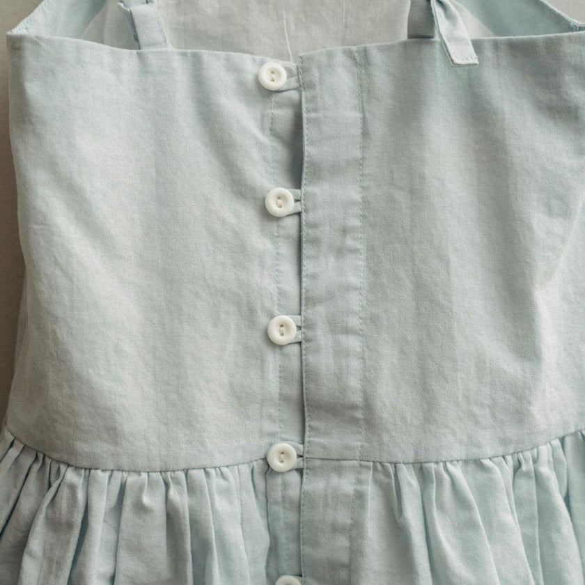 Hikari Pintuck Dress | Powder Blue