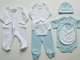 Stars Print Baby Essentials Gift Box- Set of 6