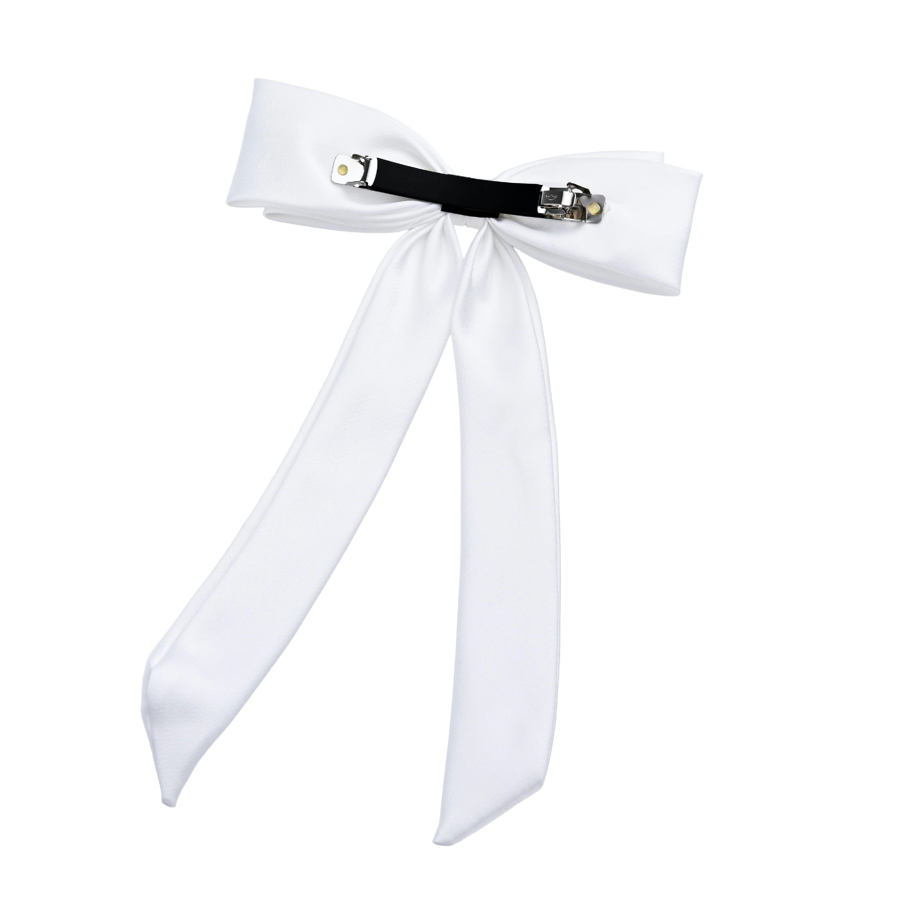 Classic White Double-Layered Hair Clip