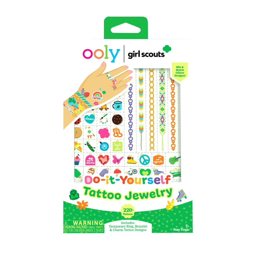 OOLY x Girl Scouts DIY Temporary Tattoo Jewelry - 3 Sheets