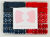 Navy and red pairs