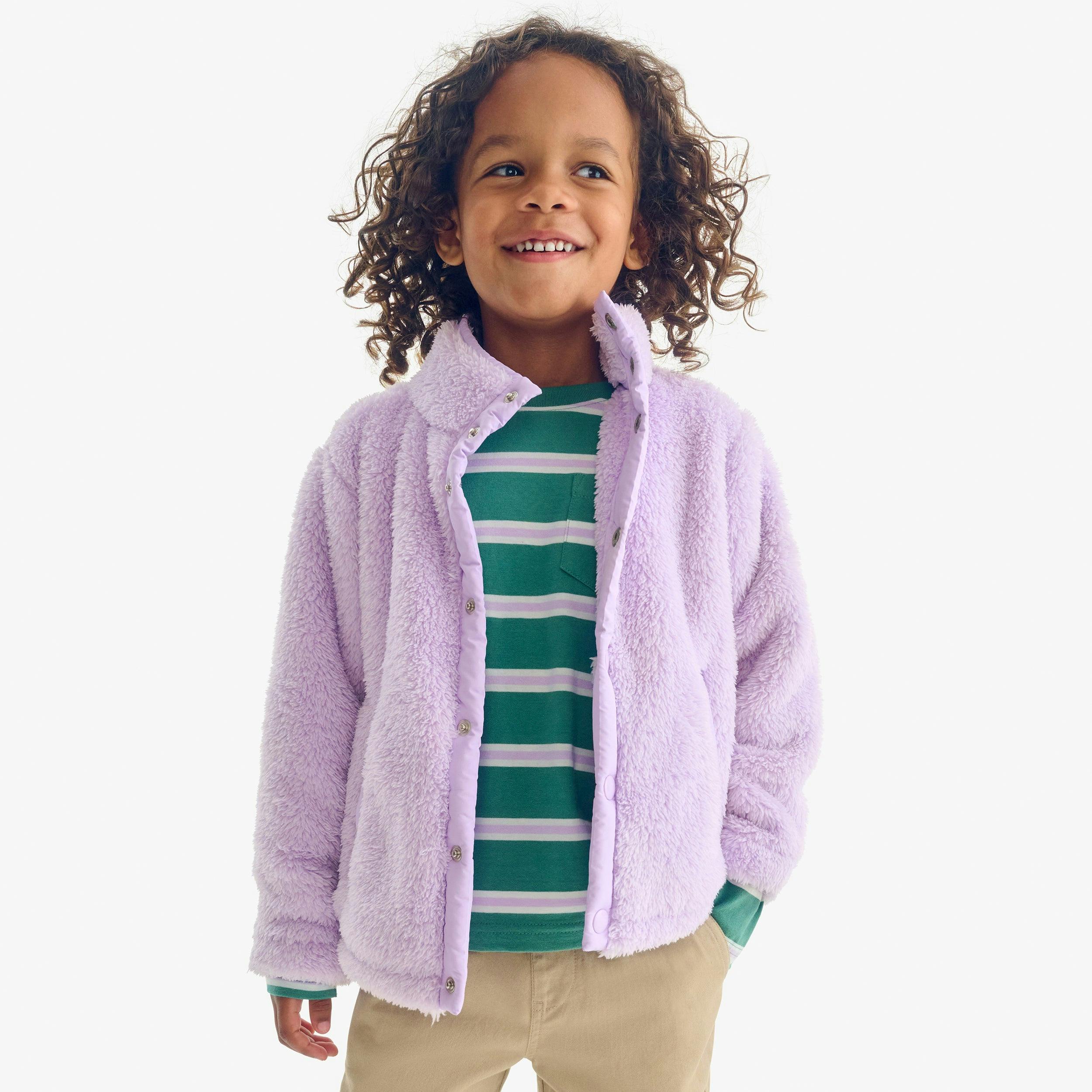 Kids teddy fleece jacket