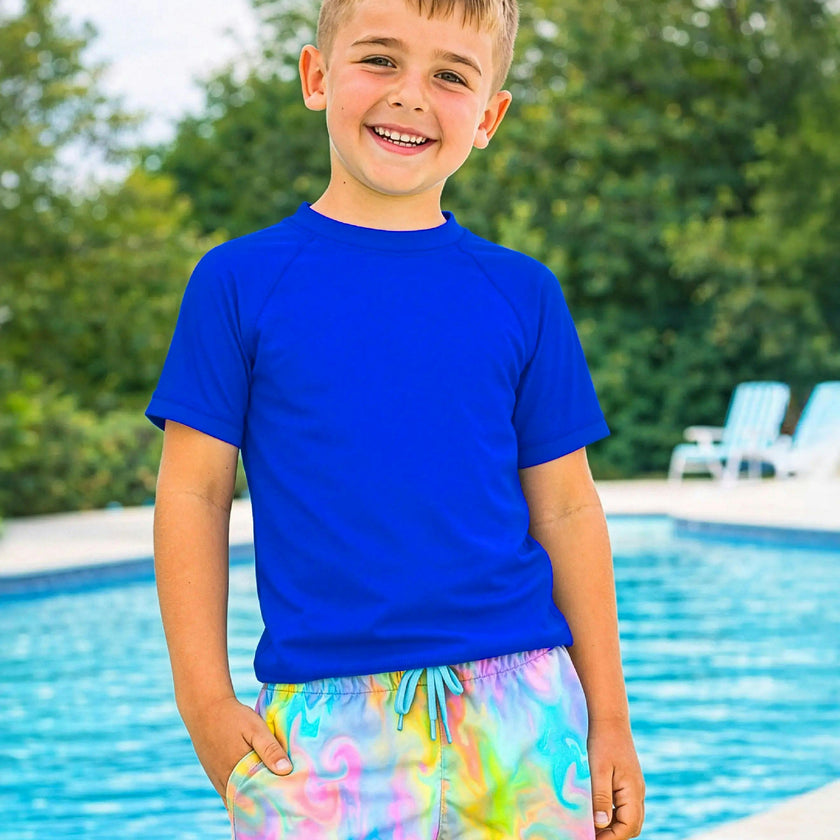 Dylan Boys Marble Print Board Shorts