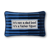 Father Figure Needlepoint Pillow