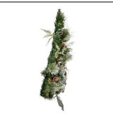 26-Inch Pre-Lit Snowy Silver Wall Tree