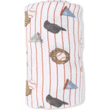 Vintage Baseball Stripe - Swaddle Blanket