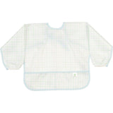 The Cover Everything Bib in Blue/Green Windowpane