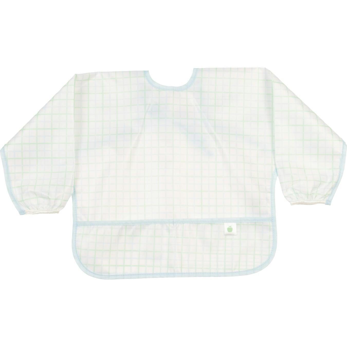 The Cover Everything Bib in Blue/Green Windowpane