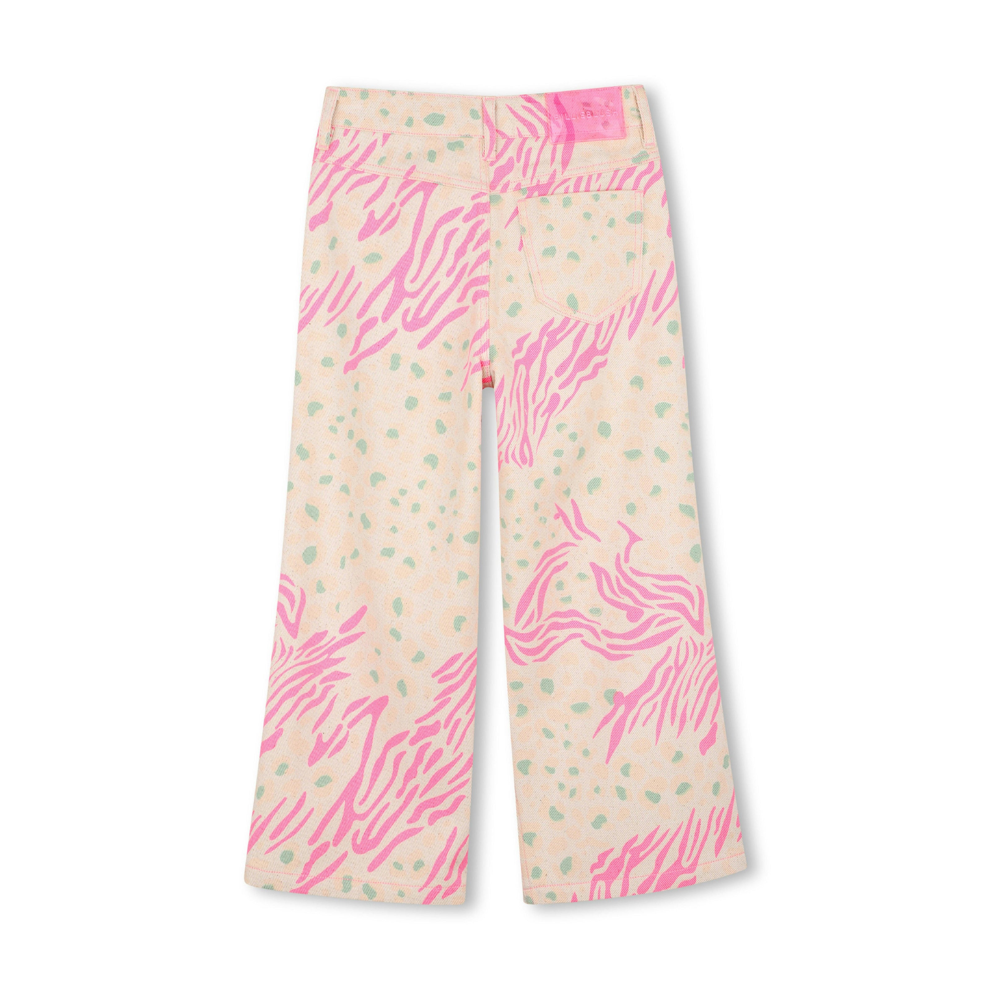 Beige Animal Print Pants