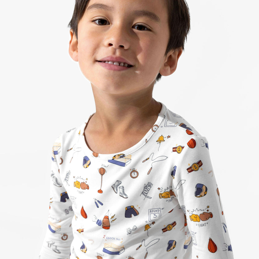 Boxing Bamboo Kids Pajamas