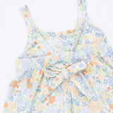 Georgia Floral - Tie Back Romper & 2 Pack Hair Bow Set