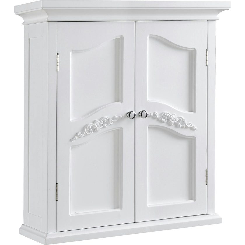 Versailles Wooden Wall Cabinet with 2 Shelves