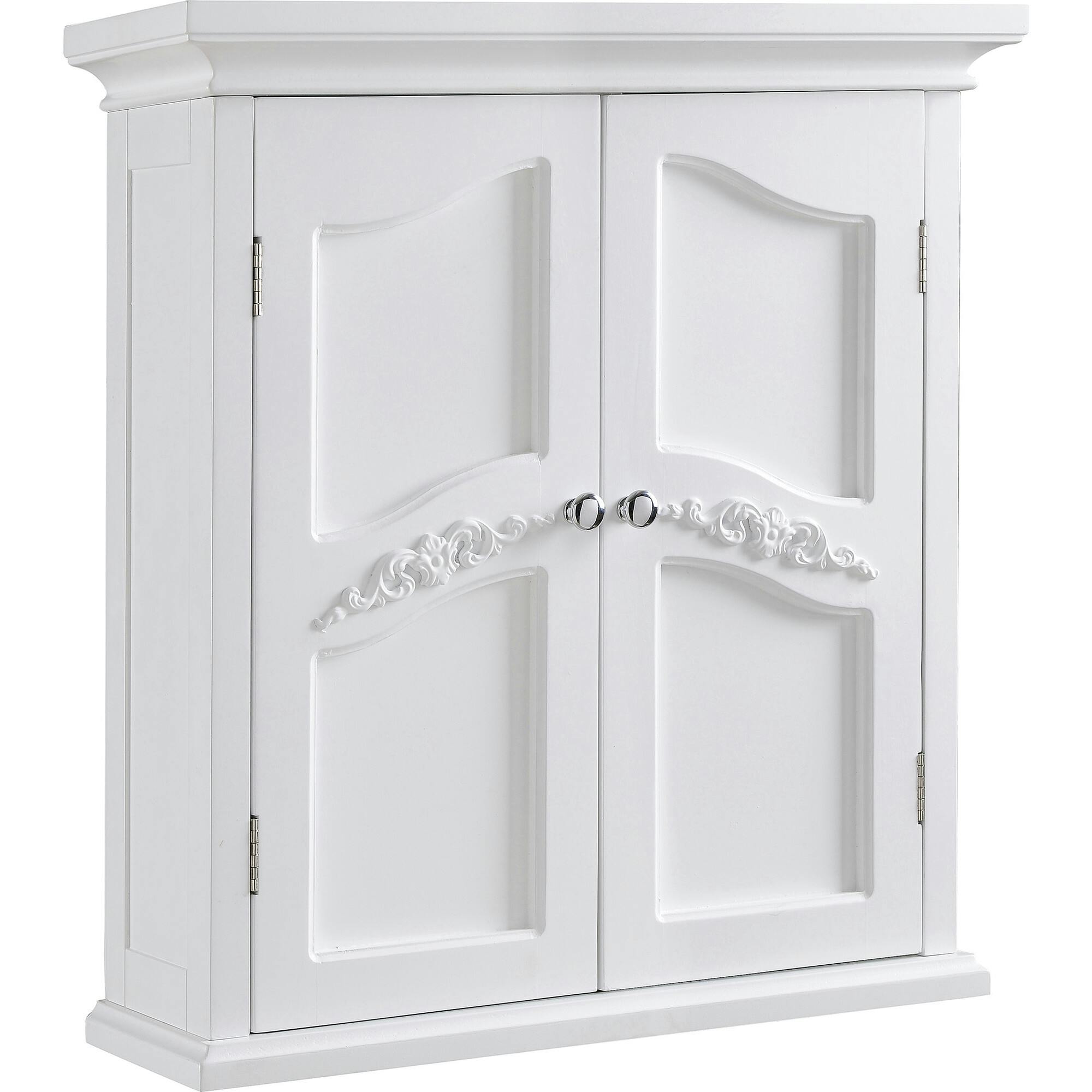 Versailles Wooden Wall Cabinet with 2 Shelves