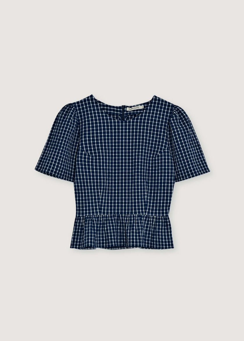 Jasmine Woman Top Summer Midnight Checks