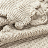 Organic Cotton Scalloped Baby Blanket