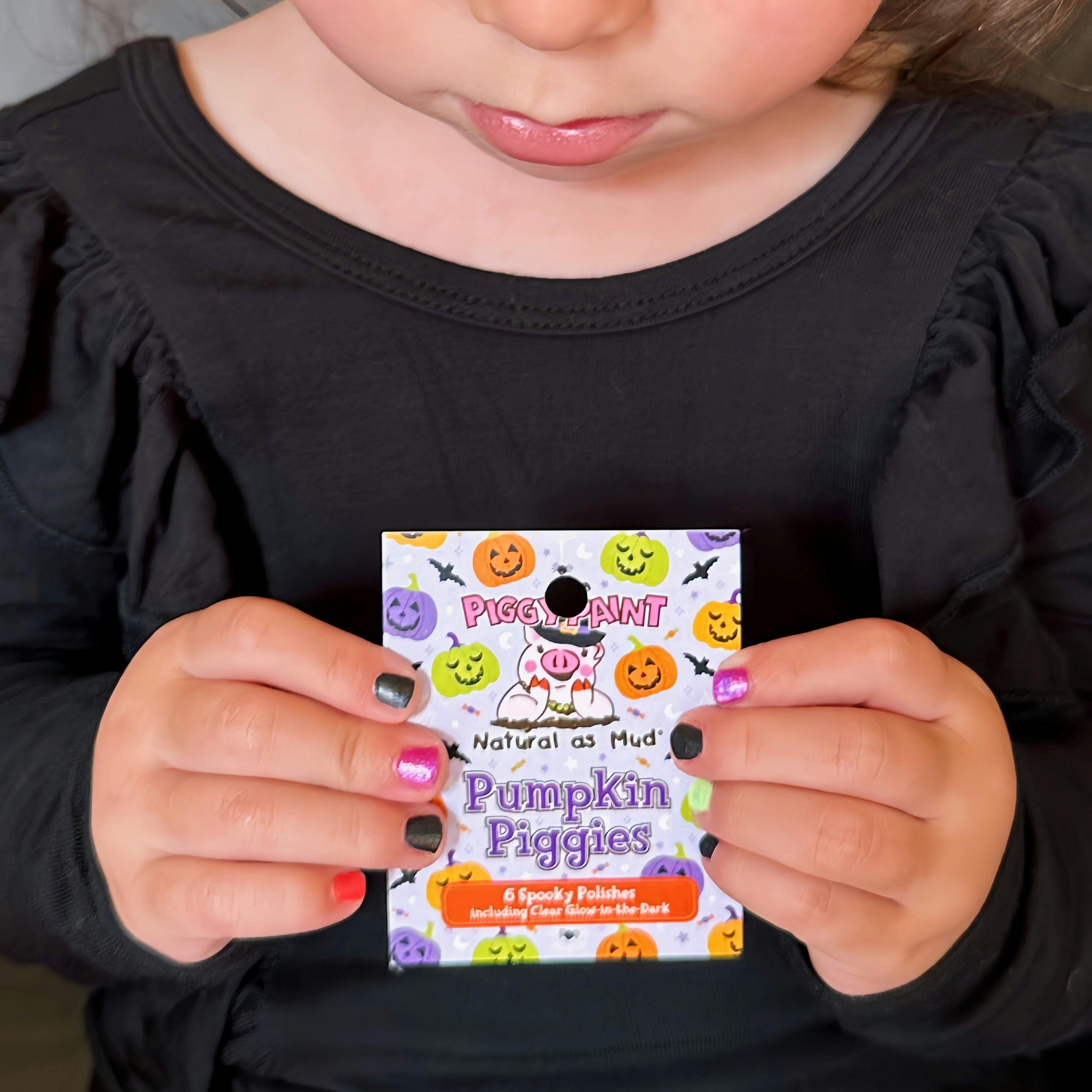 Pumpkin Piggies Gift Set - Kids Non-toxic Nail Polish