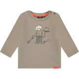 Crew Neck Chef Graphic Print Sweatshirt