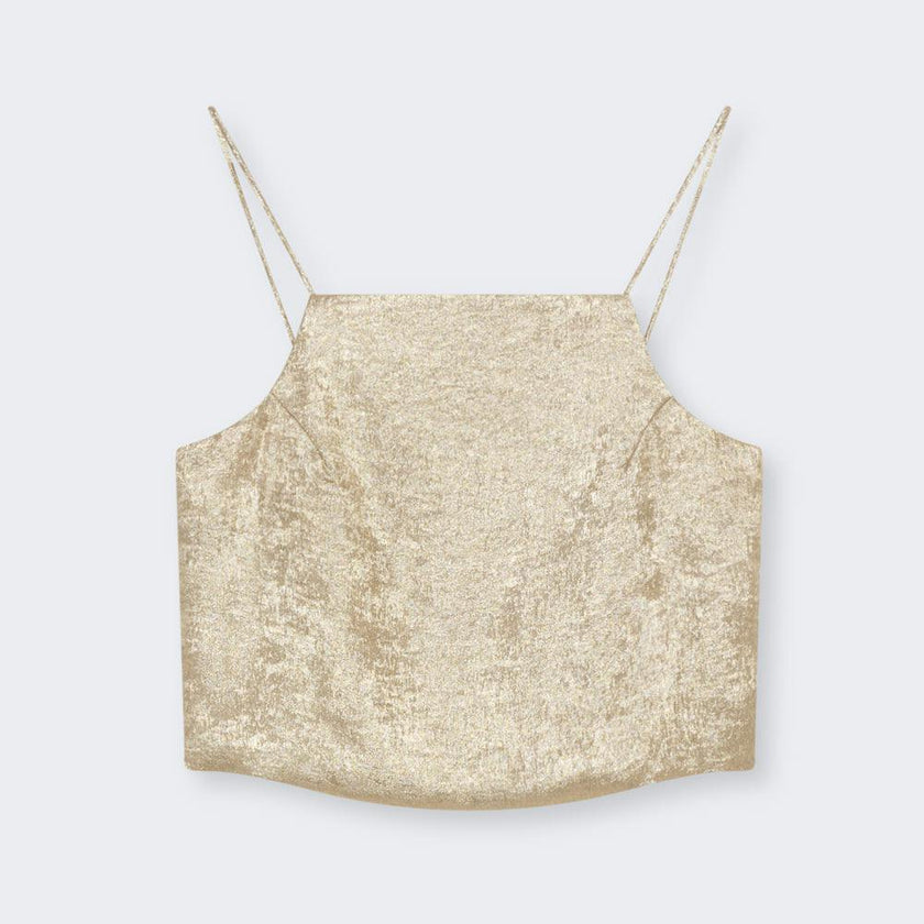 Saffron Woman Top Gold