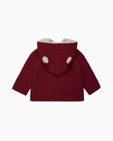 Baby Teddy Coat in Crimson