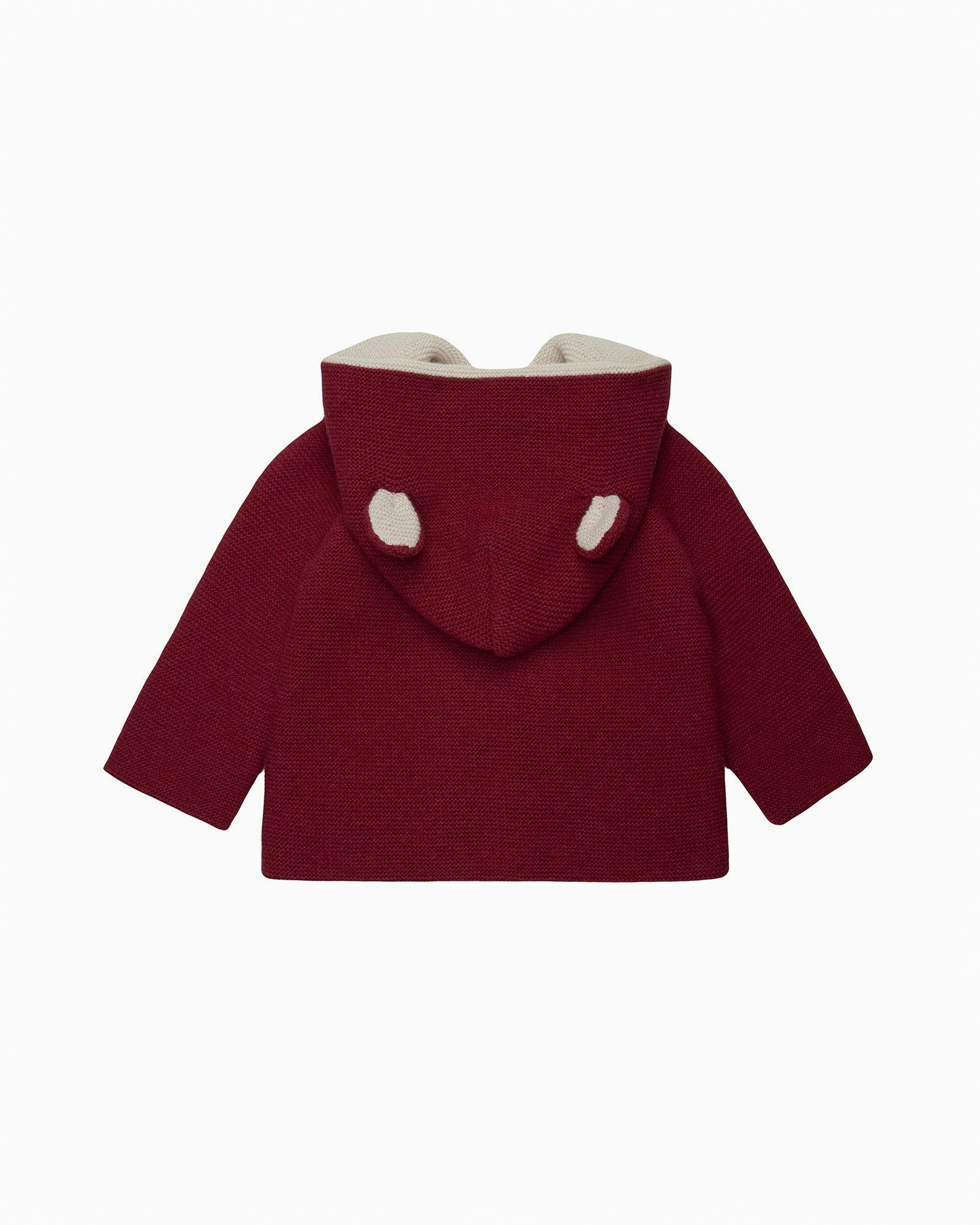 Baby Teddy Coat in Crimson