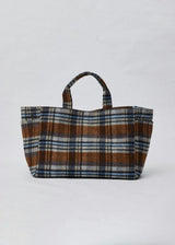 Plaid Airplane Tote