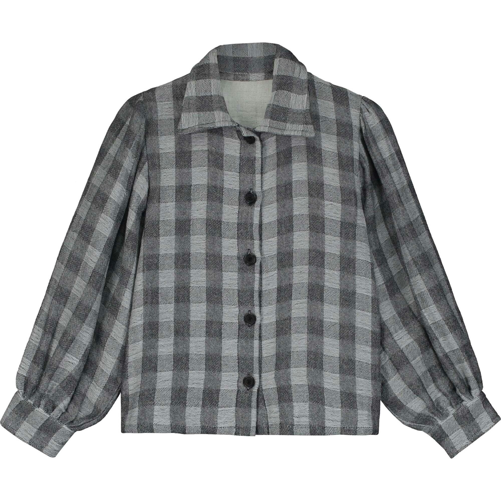 Check Bow Blouse