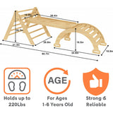 Hazel | Pikler Triangle, Slide & Rocker Set
