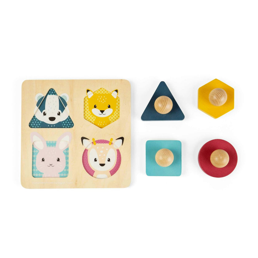 Woodland Animal Shape Matching Puzzle
