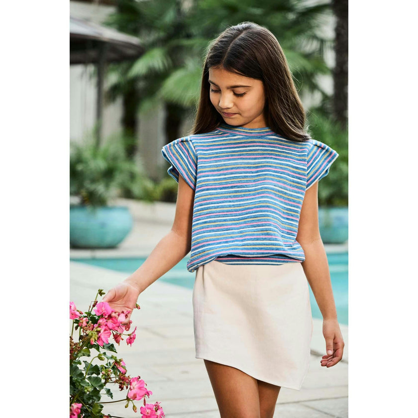 Olivia Top Multi Stripe