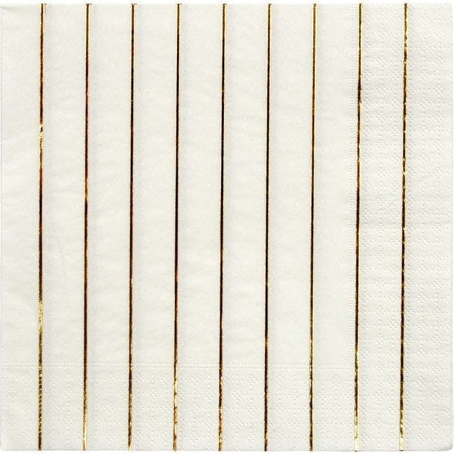 Gold Stripe Large Napkins