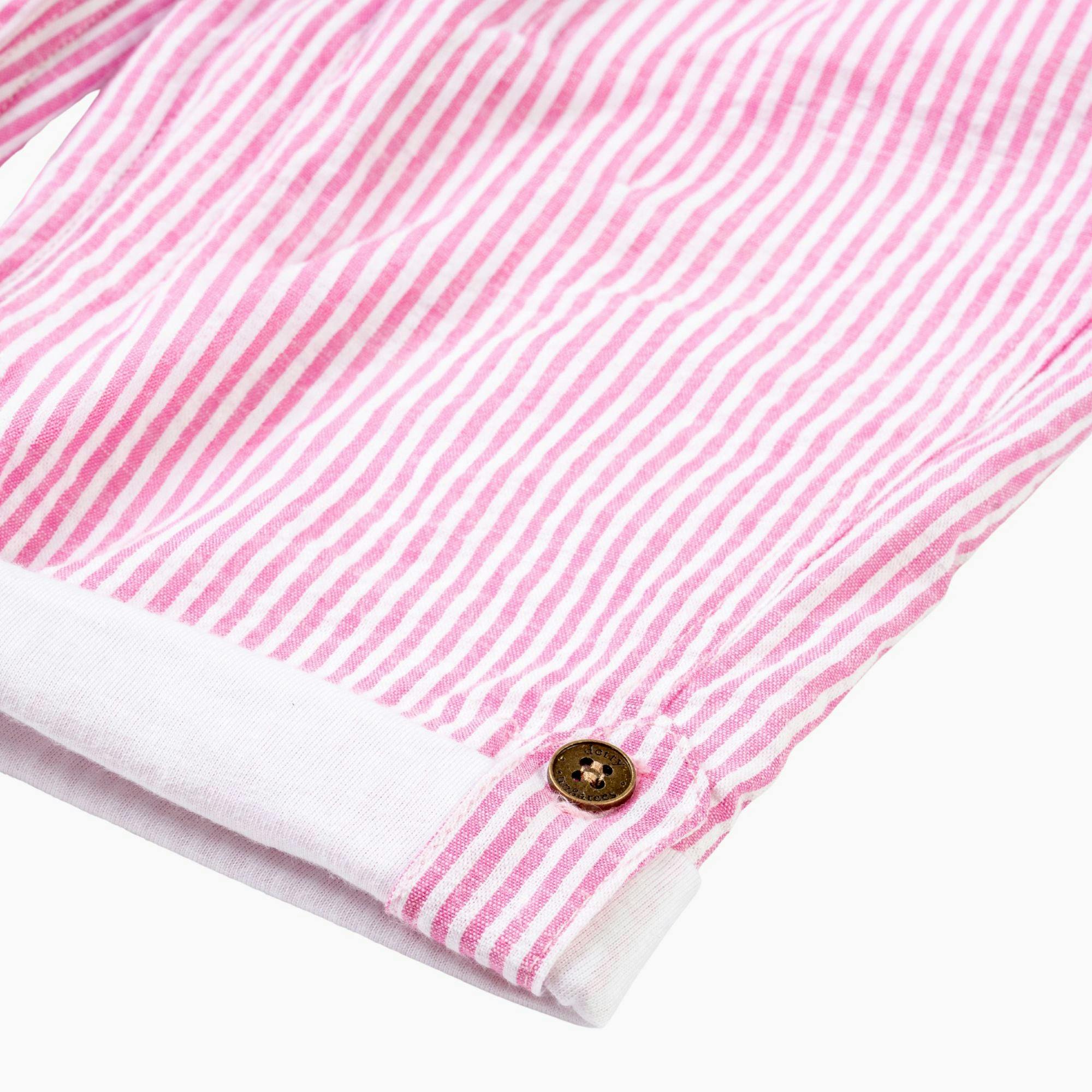 Fuchsia Seersucker Overalls