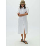 Bubble Linen Dress - Off White