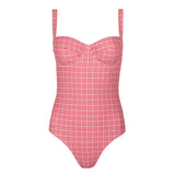 women's poppy gingham one piece