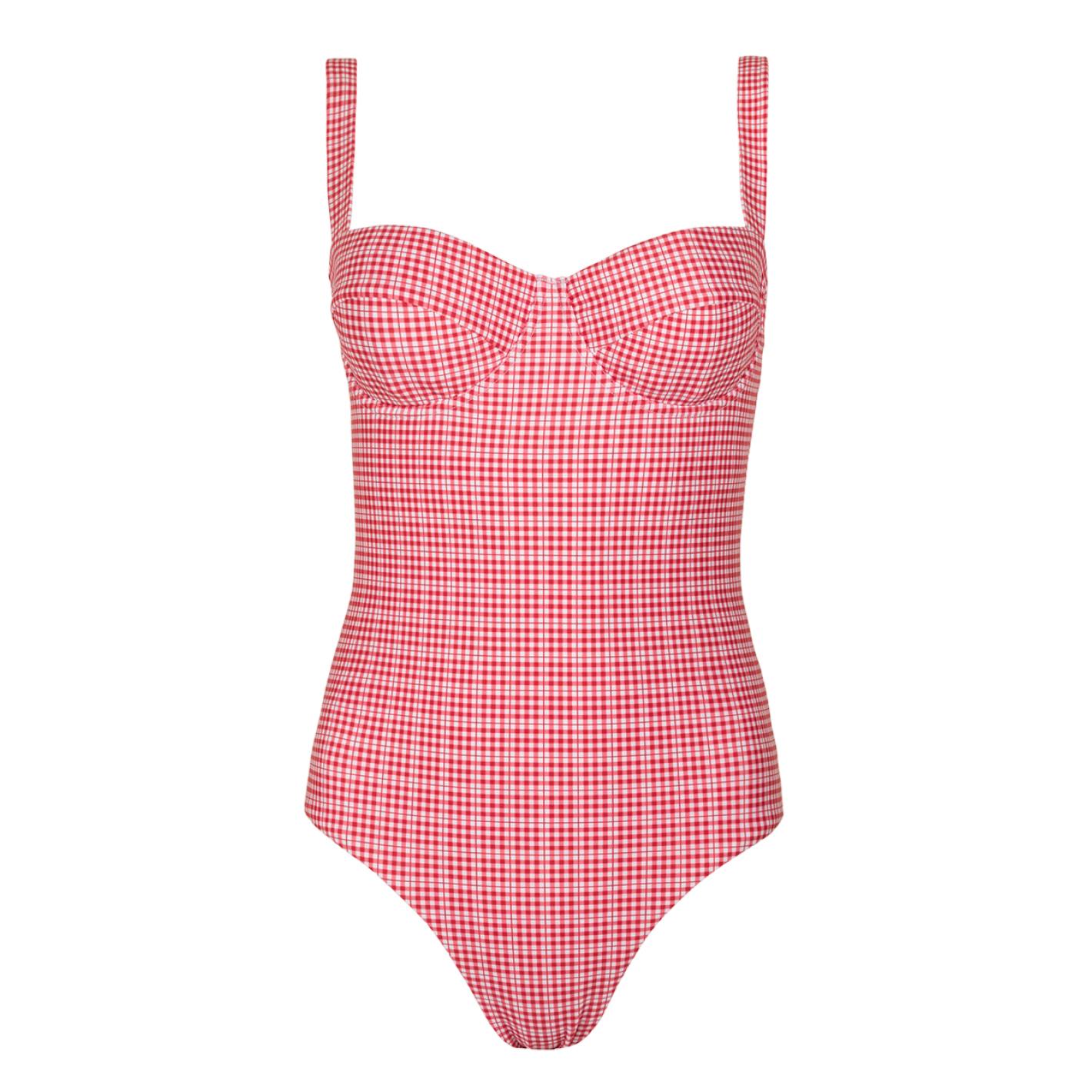 women's poppy gingham one piece