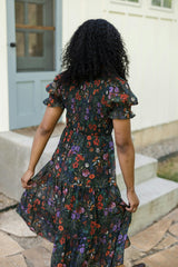 Cordelia Dress in Evergreen Vivid Meadow