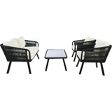 Kerson 4-Piece Rope Living Set