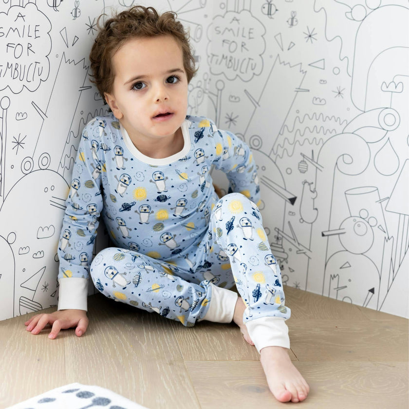Print Long Sleeve Pajamas