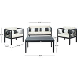 Alda Eucalyptus 4-Piece Outdoor Set