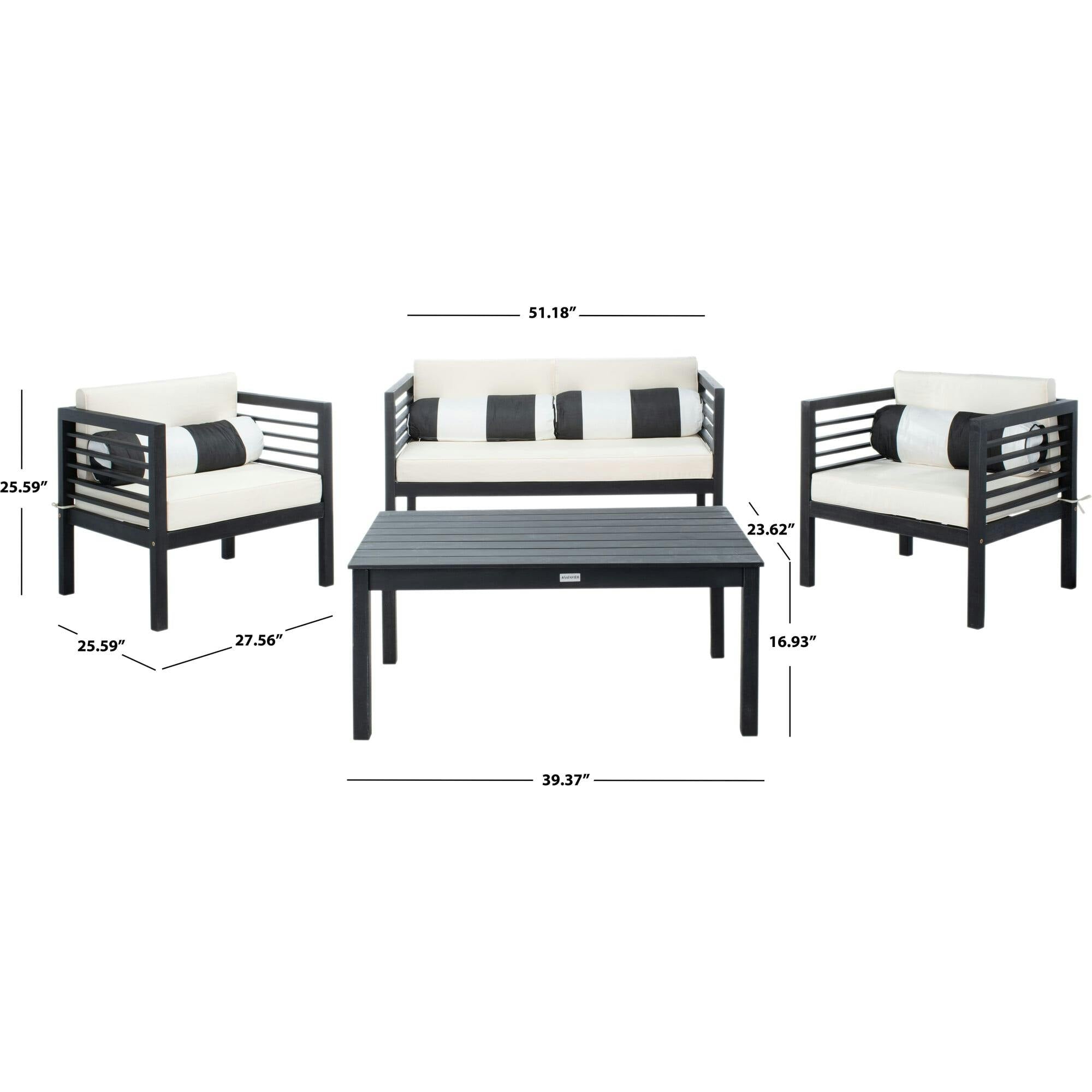 Alda Eucalyptus 4-Piece Outdoor Set