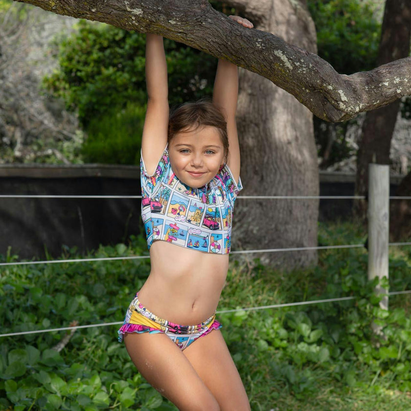Girls 3 Piece Swim Set (Bondi Print)