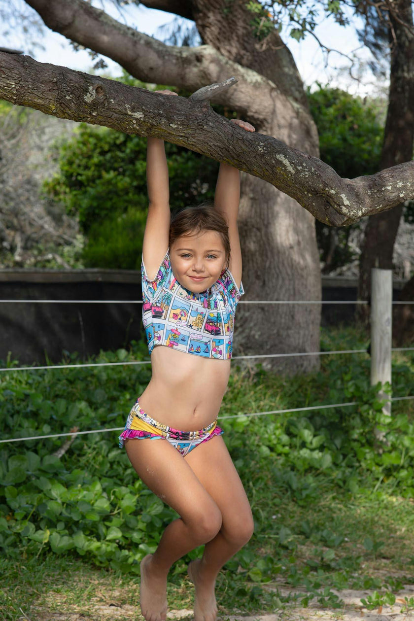 Girls 3 Piece Swim Set (Bondi Print)