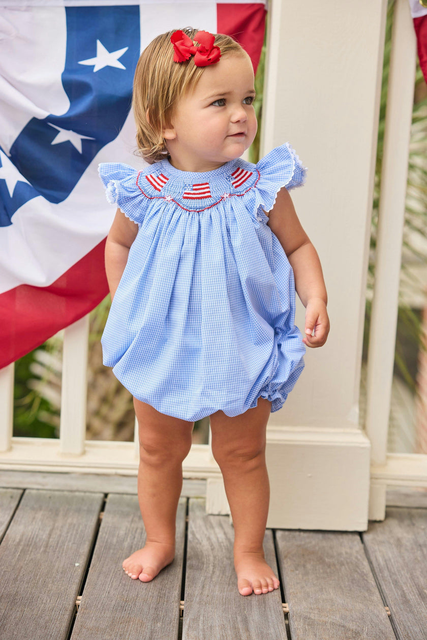 Smocked Bishop Bubble - Flags