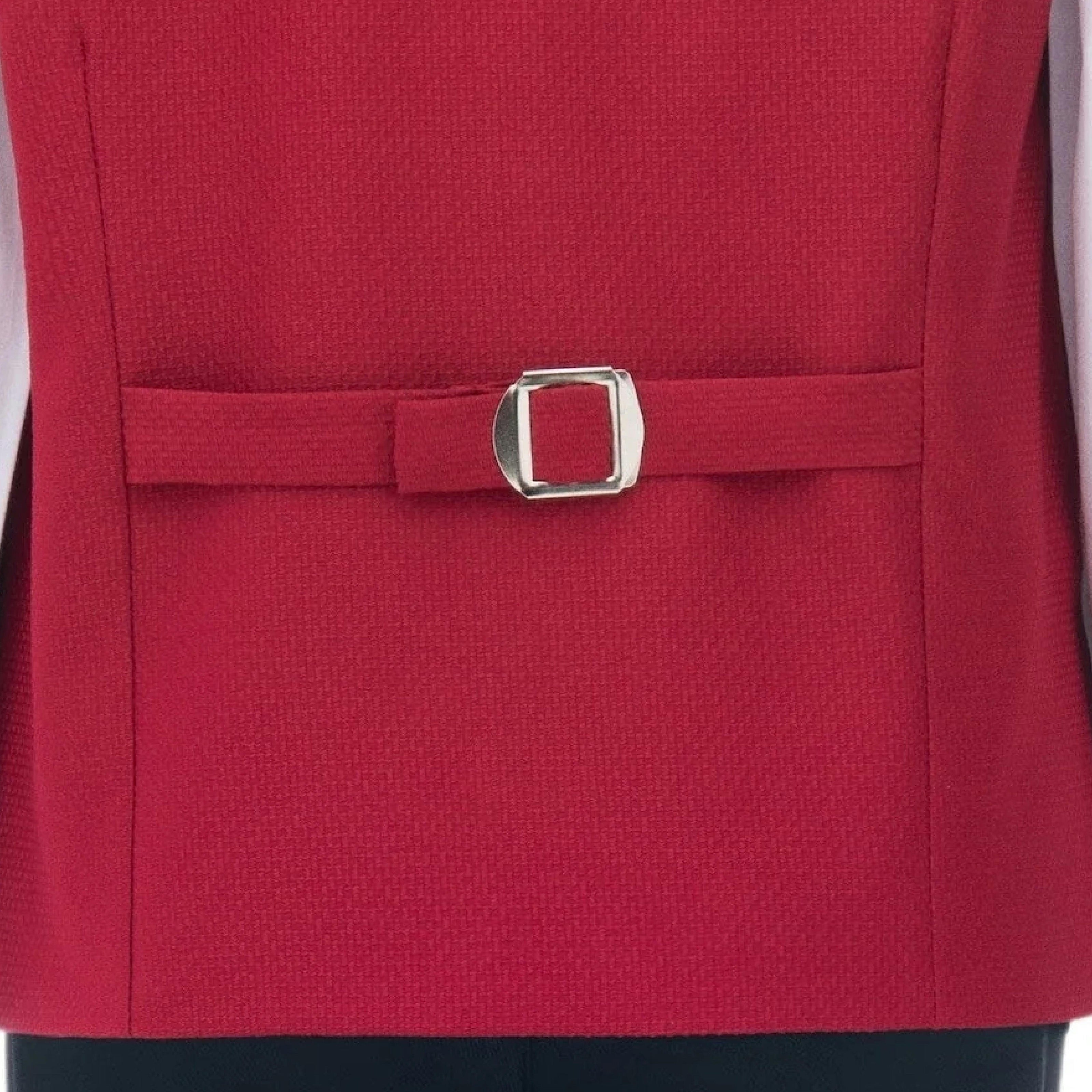 Red Lachlan Vest Outfit Set