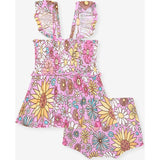 Presley Pink Smocked Babydoll Bummie Set
