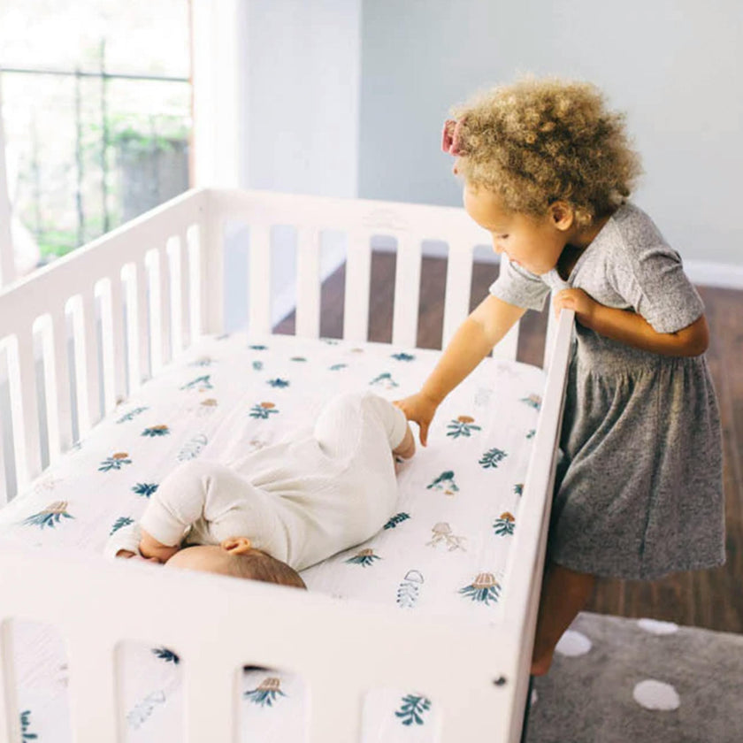 Cotton Muslin Crib Sheet - Prickle Pots
