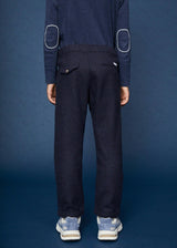 The Navy Flannel Jogger Trousers