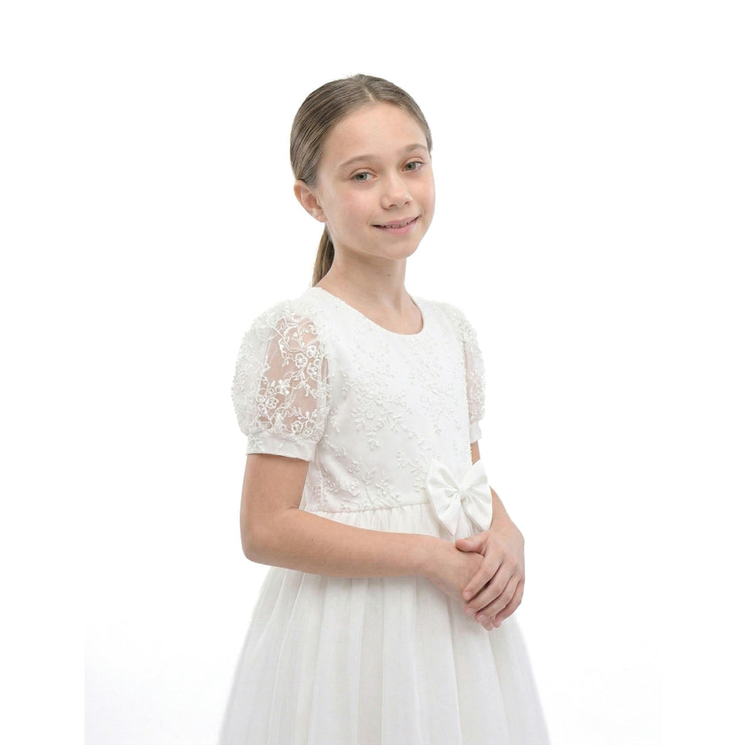 White Liora Lace Baby Dress
