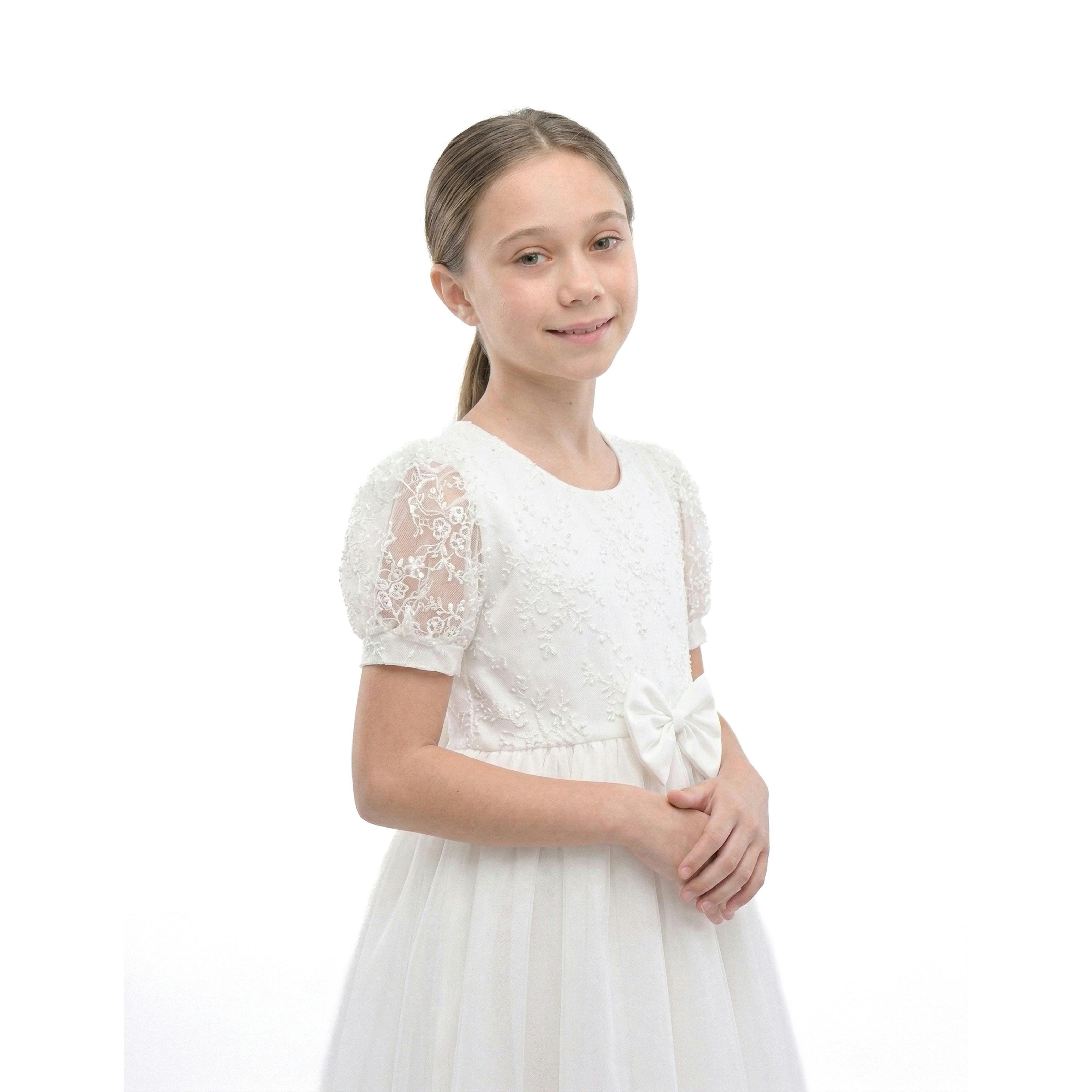 White Liora Lace Baby Dress
