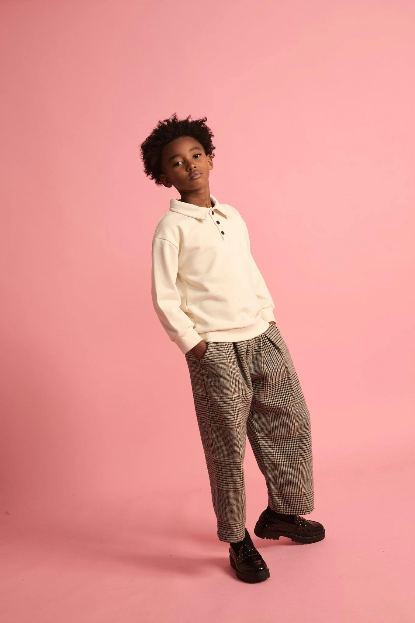 Fleece Polo Cream